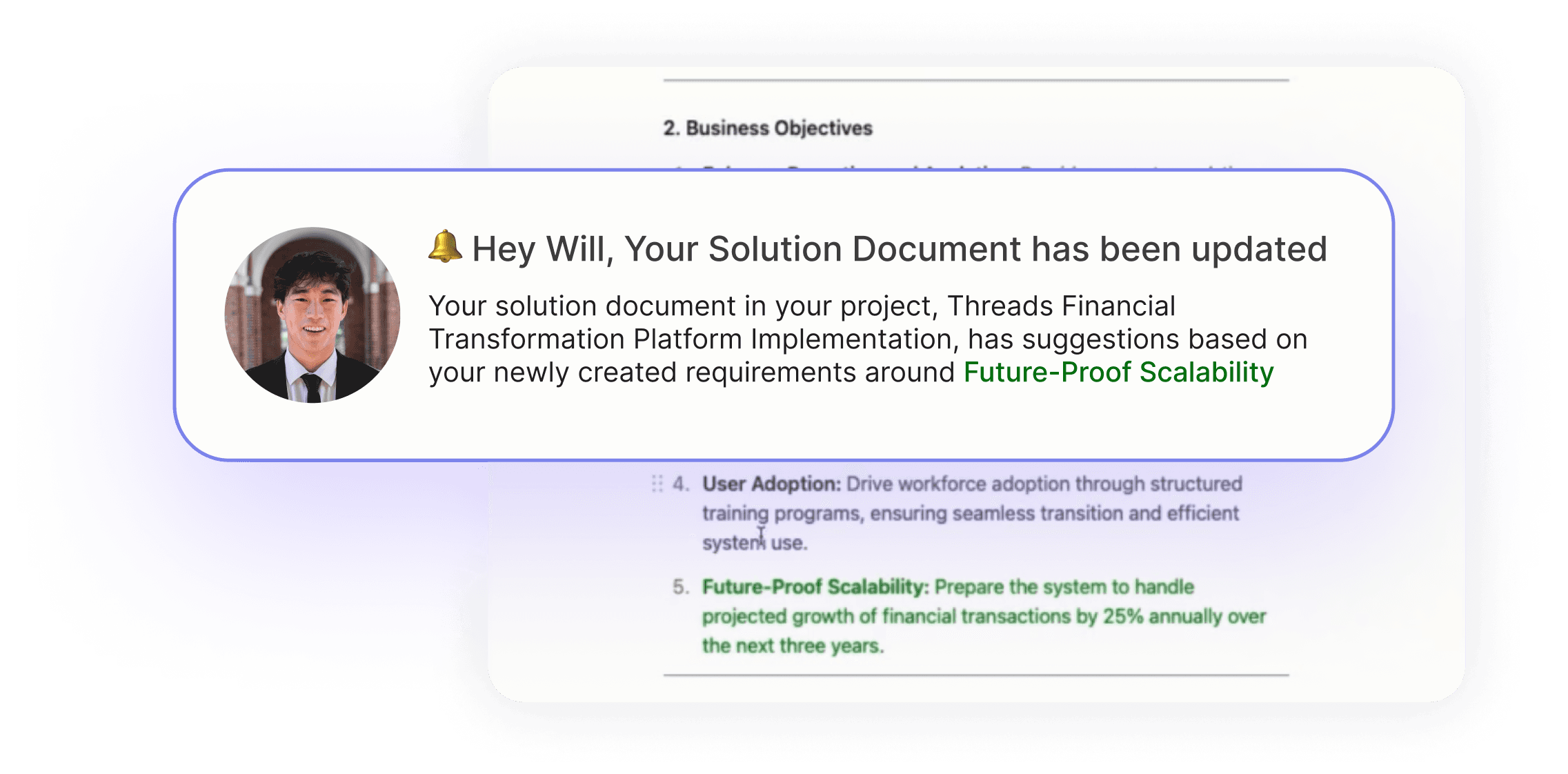 Solution design dashboard